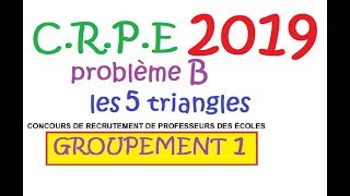 CRPE 2019 groupement 1 Maths Probleme B les 5 carrés algèbre corrigé [upl. by Yrolam]