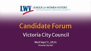 2024 Victoria Minnesota City Council Candidate Forum [upl. by Aryad392]