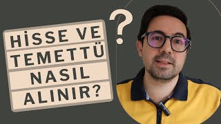 Hisse ve Temettü Nasıl Alınır [upl. by Attena]