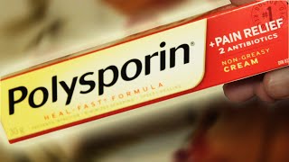 Polysporin pain releif 2 antibiotics review non greasy cream completely random review [upl. by Heron]