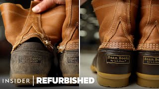 How LLBean Boots Are Professionally Restored  Refurbished  Insider [upl. by Ymia15]