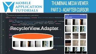 Android development tutorial creating media thumbnail viewer  Part 3 MediaStore thumbnails [upl. by Nylaret]