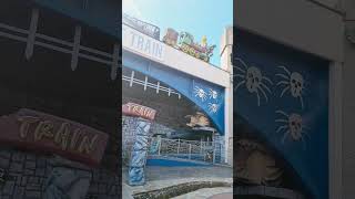 ghosttrain blackpool pleasurebeach rides sunshine blueskies fun 2024 [upl. by Isnyl]