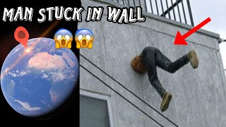 Man Stuck In Wall Found On Google Earth 😱😱 [upl. by Xad]