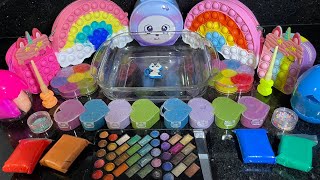 Mezclando Brillos y Maquillajes de Colores en Slime🤩 ASMR Videos Satisfactorios [upl. by Neivad]