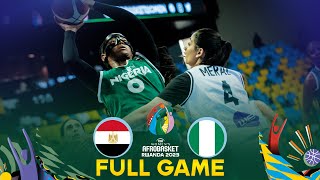 Egypt v Nigeria  Full Basketball Game  FIBA Womens AfroBasket 2023 [upl. by Cleti]