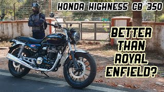 Honda Highness CB350 Review  Better Than Royal Enfield [upl. by Goober]