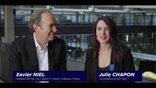 Interview 🎤 avec Julie Chapon et Xavier Niel  Les 10 ans de la French Tech [upl. by Aliuqaj]