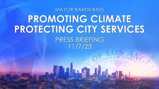 Mayor Bass Promotes Climate Protecting City Services [upl. by Durning]