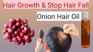 Onion Hair Oil At Home Remedy Hair Growth amp Stop Hair Fall Onion Hair Oil For Faster Hair Growth [upl. by Notyard]