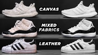 HOW TO CLEAN EVERY TYPE OF SNEAKER  My Process [upl. by Nomyt]