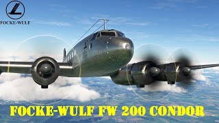 MSFS 1935 │ FockeWulf Fw 200 Condor ✈ EDDI Berlin Tempelhof  EDNY Friedrichshafen [upl. by Anuaik]