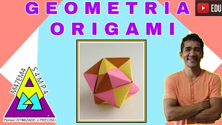 ORIGAMI E GEOMETRIAOCTAEDRO ESTRELADO COMO FAZER PASSO A PASSO [upl. by Glennie]