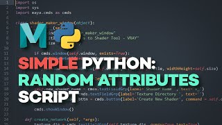 Effortless Randomisation in Maya with Code  Simple Python [upl. by Ettevad]