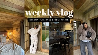 WEEKLY VLOG  a gorg staycation current thoughts amp feelings and a DLouise jewellery haul [upl. by Zingale775]