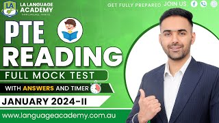 PTE Reading Full Mock Test with Answers  January 2024II  Language academy PTE NAATI IELTS Experts [upl. by Cirdor]