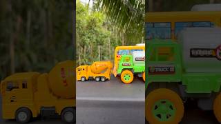 yellow bus toy and construction toys  double decker bus shorts toys littletoyschannel bus [upl. by Saied725]