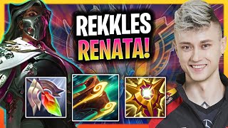 REKKLES IS INSANE WITH RENATA  T1 Rekkles Plays Renata Support vs Karma Season 2024 [upl. by Anovahs]