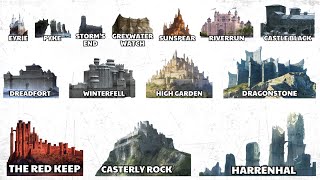 Every Great CASTLE in Westeros [upl. by Eirolav]