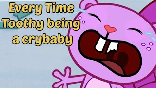 Every time Toothy being a crybaby as affectionate way  Happy Tree Friends [upl. by Michon]