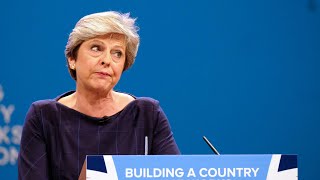 Everything that went wrong during Theresa May’s speech [upl. by Yelnikcm]