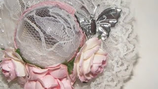 DIY Shabby Chic Christmas Ornaments [upl. by Maria]