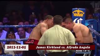 James Kirkland vs Alfredo Angulo highlights [upl. by Hayouqes]