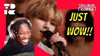 THIS WAS EPIC BTS 뷔 V  Tiny Desk Korea Reaction [upl. by Down325]