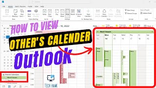 How to View Other Peoples Calendar in Outlook  Open another persons Calendar in Outlook [upl. by Aicire]