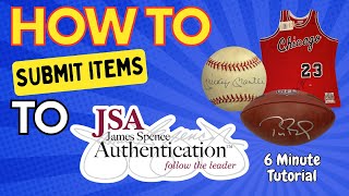 HOW TO Submit ✍️ Autographed Items To JSA [upl. by Adnac733]