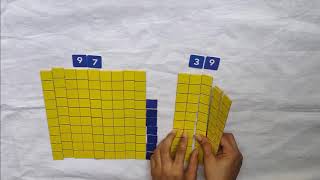 Comparing numbers using blocks [upl. by Enillebyam190]