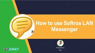 How to use softros LAN messenger [upl. by Walden]