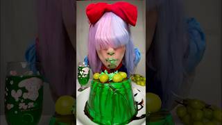 Sion princess Green Sweets Challenge 🍮😂 [upl. by Hesther]