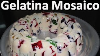 Gelatina de mosaico Fácil de Hacer  Recetas de Gelatinas Caseras [upl. by Ycnaf]