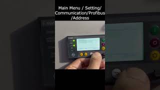 How to add Profibus address in Lauritz KnudsenLampT iMMRintelligent motor management relay [upl. by Nesnej]