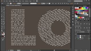 How to Fill Letter Shapes with Link Threaded Text in Adobe Illustrator [upl. by Zima101]