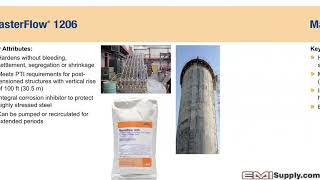 MasterFlow Grout Product Offerings [upl. by Kotick970]