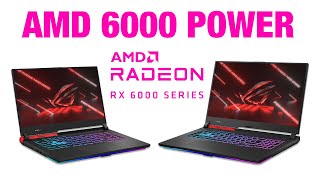 AMD RX 6000M Series Mobile Graphics amp The Best All AMD Laptop ROG Strix G15 Strix G17 up to RX 6800M [upl. by Eidna]