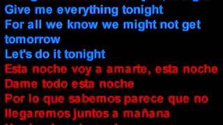 Pitbull feat NeYo  Give Me Everything  Letra en español y inglés en la pantalla [upl. by Schnell900]