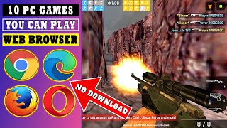 10 PC GAMES YOU CAN PLAY IN WEB BROWSER  No Download Required [upl. by Aveer279]