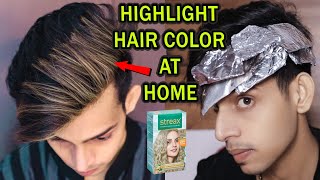 hair highlights color at home  mens hair highlights color  sayan [upl. by Ellenyl522]