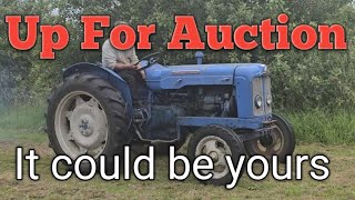 Clearance Auction St Germans Norfolk Old Tractors and tools [upl. by Einimod]