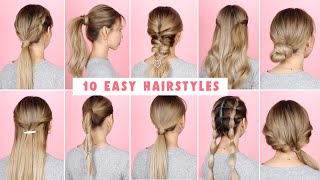 EASIEST Updo ever Super simple amp perfect for long medium amp shoulder length hair [upl. by Anib]