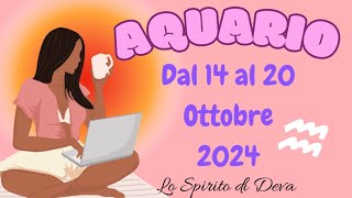 Acquario ♒️ dal 14 al 20 Ottobre ‘24 previsionisettimanali tarocchiinterattivi oroscopoacquario [upl. by Johnsson]