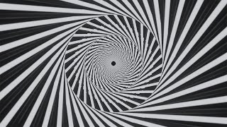 Black and white lattice hypnotic spiral tunnel on a black background Video Loop [upl. by Yanaton]