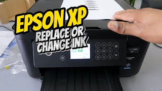 EPSON XP 5200 REPLACE INK CARTRIDGES [upl. by Alleinad]