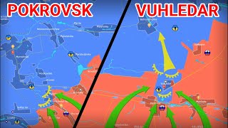 RF advance in Pokrovsk and Vuhledar 28 September 2024 [upl. by Aurelia]