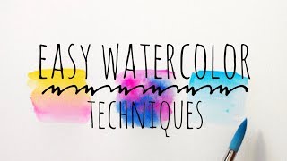 Blending Watercolor Techniques For Beginners [upl. by Ahsenat]