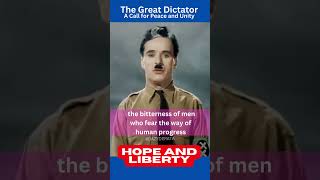 DICTATORS LIBERATING WORDS  Clip 2  The Great Dictator Speech Clip  Charlie Chaplin Movie [upl. by Pihc]