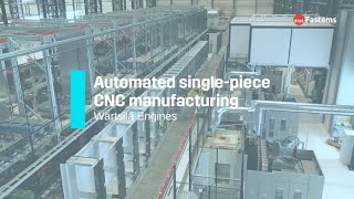 Fastems amp Wärtsilä Automated SinglePiece CNC Manufacturing of High Mix [upl. by Yecnuahc]